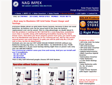 Tablet Screenshot of nagimpex.com